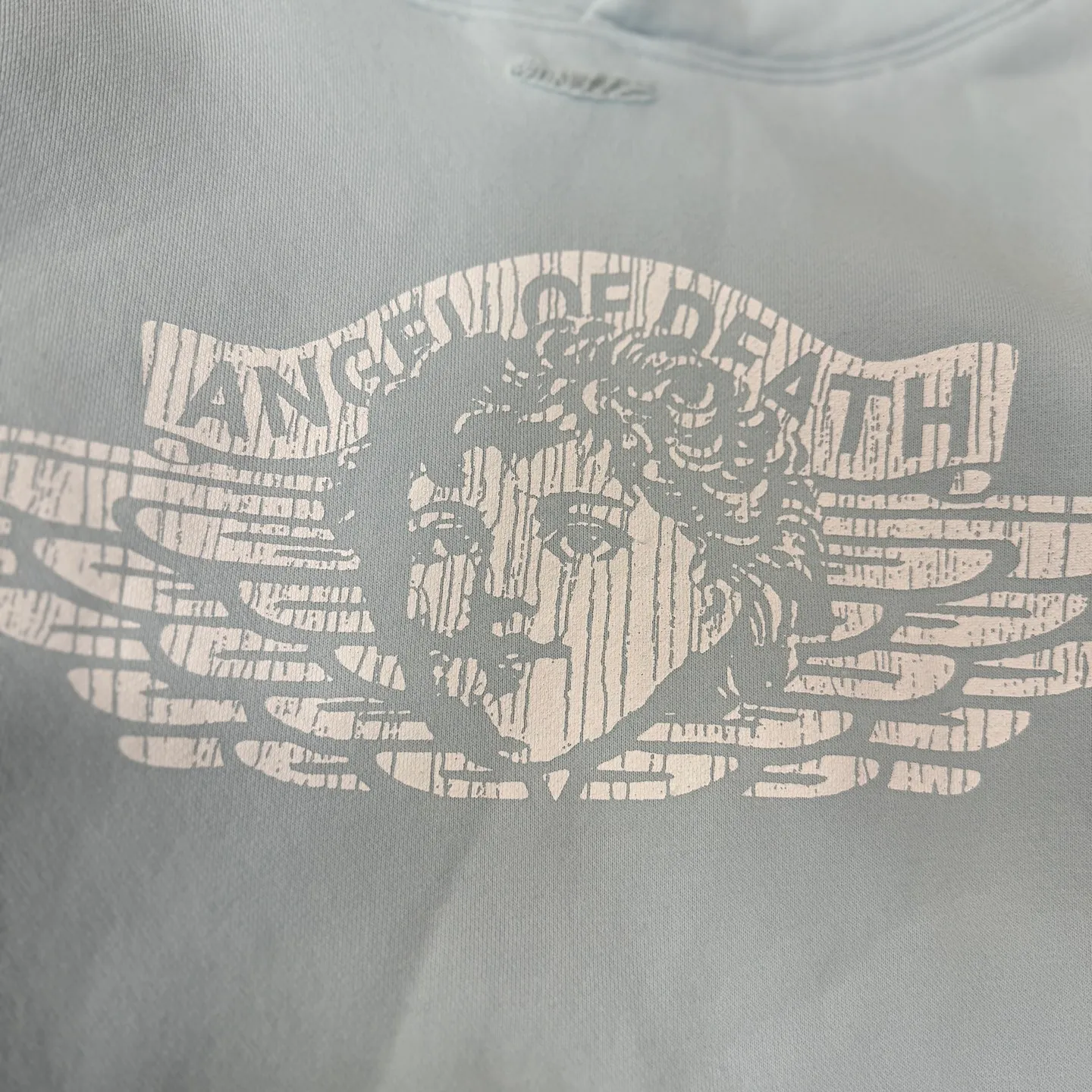 P248 # CHE-12 Saint Michael cho "Little Angel Limited" American retro hooded sweatshirt, washed and distressed, hand-made destruction process, brushed texture, brushed fabric, three-dimensional tailoring, splicing and complex stitching process, Size: S M L XL